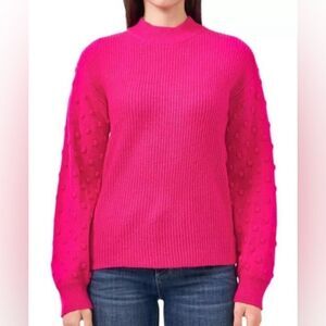 Vince Camuto Vibrant Pink Turtleneck Sweater